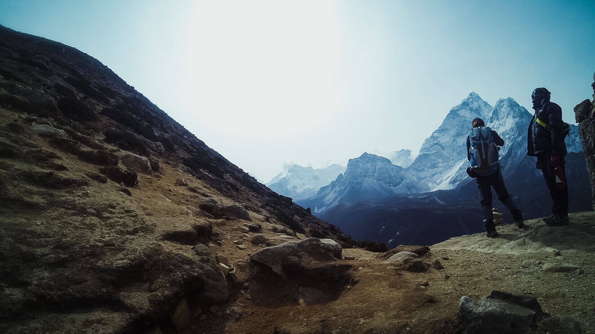 Trek from Lobuche to Gorakshep
