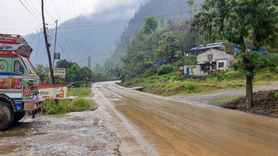 Drive from Kathmandu to Arughat