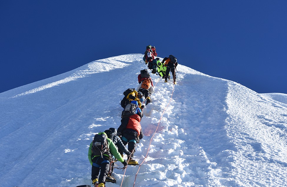 Base Camp Preparation, Rest Day, Climbing period Camp I,II,III,IV and Summit